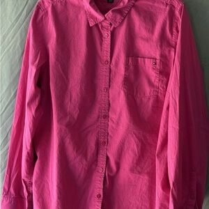 Vintage Tommy Hilfiger Classic Fit Bright Pink Women’s Long Sleeve